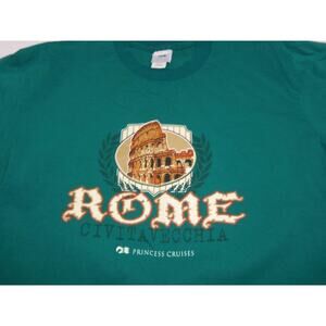Rome Princess Cruises TShirt Size Large Rome Divitavecchia Womens -0220L96